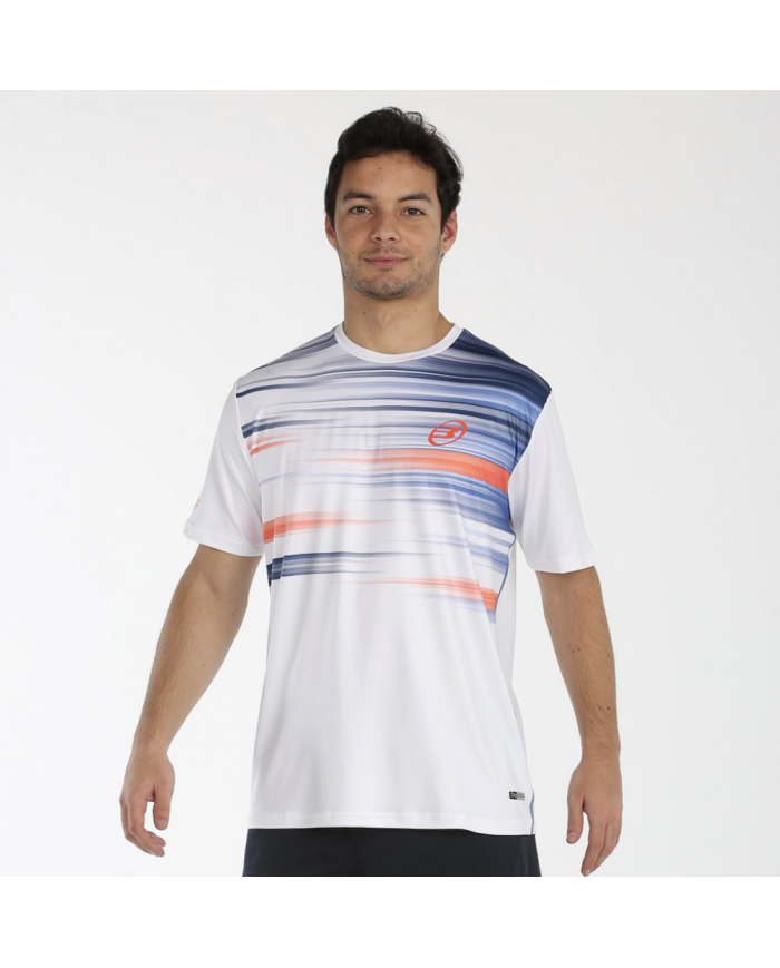 Camiseta Bullpadel hombre MILAN BLANCO