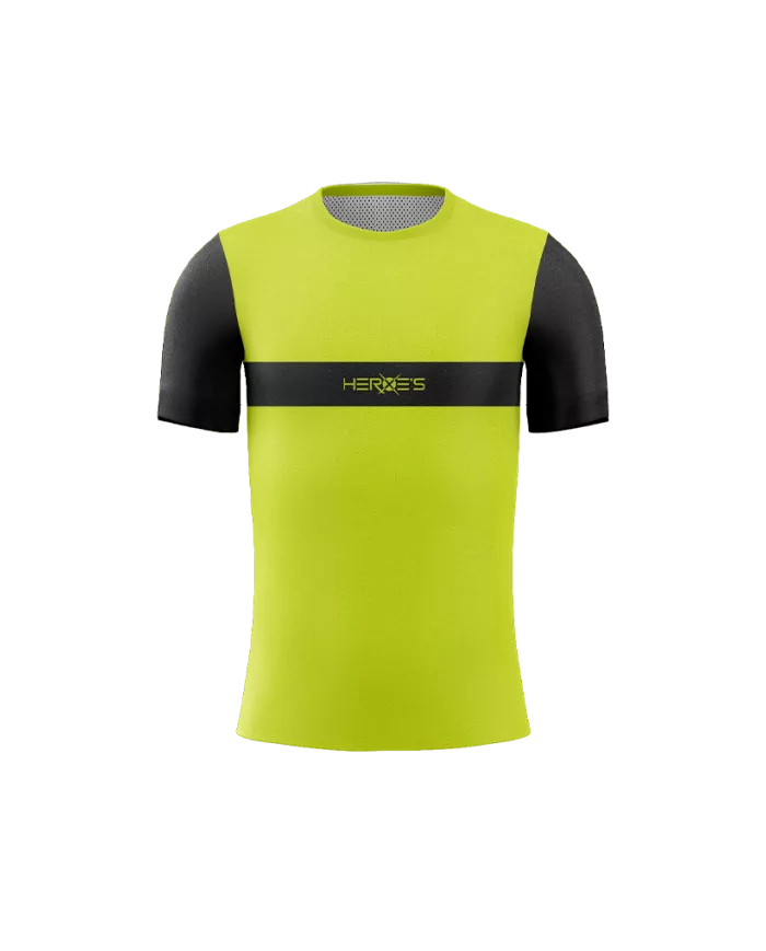 Clothing T Shirt Giallo Fluo Sublimazione Color Magliette Giallo