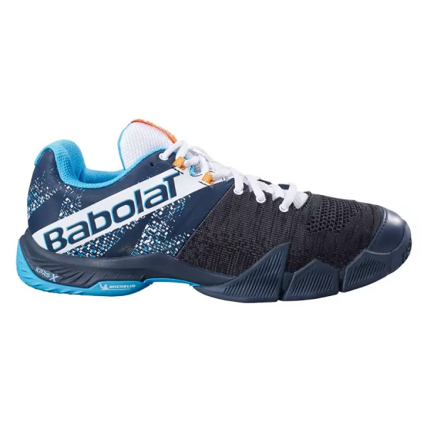 Scarpe Padel Babolat MOVEA Grey/Scuba blu Scarpe Padel Babolat MOVEA Grey/Scuba blu