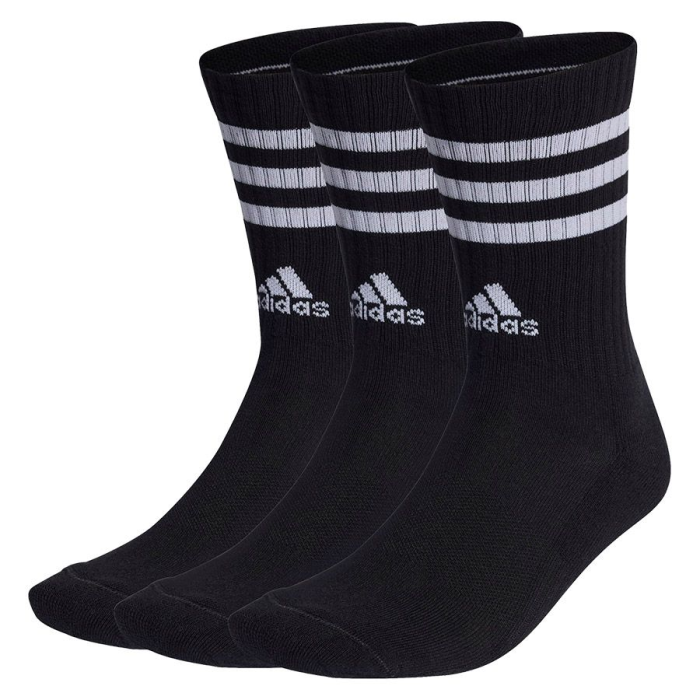 Calzini ADIDAS 3 STRIPES Cushioned BLACK x3