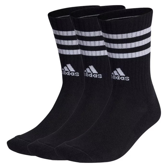 Calzini ADIDAS 3 STRIPES Cushioned BLACK x3