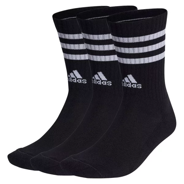 Calzini ADIDAS 3 STRIPES Cushioned BLACK x3 Calzini ADIDAS 3 STRIPES Cushioned BLACK x3