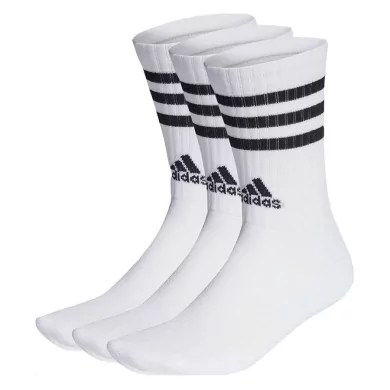 Calzini ADIDAS 3 STRIPES Cushioned WHITE x3 Calzini ADIDAS 3 STRIPES Cushioned WHITE x3