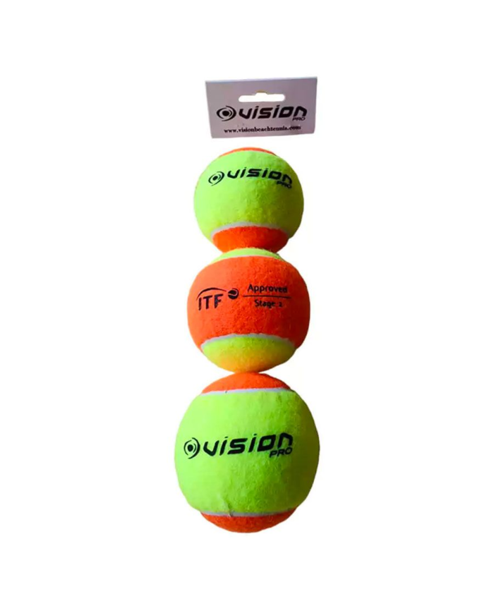 VISION PRO ITF-ZULASSUNG Ballpackung 3 Stück.