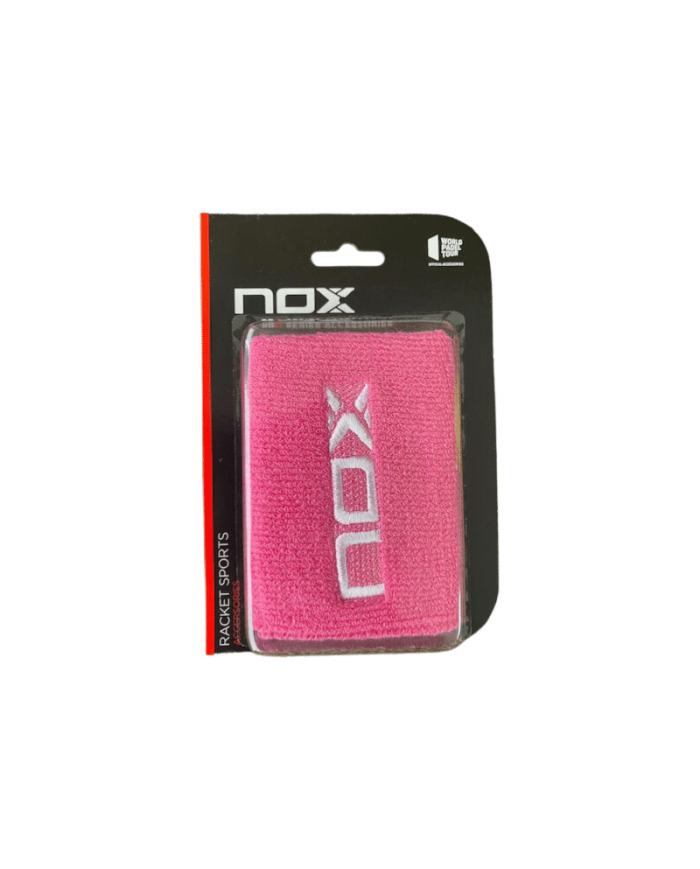Polsino NOX Rosa Logo Bianco 2 pezzi
