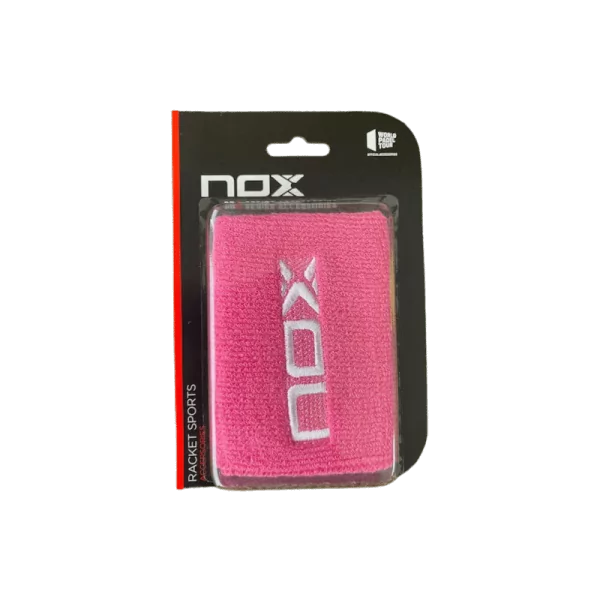 NOX Wristband Pink White Logo 2 pieces NOX Wristband Pink White Logo 2 pieces