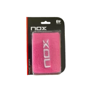 Polsino NOX Rosa Logo Bianco 2 pezzi|Fasce - Berretti - Polsini|Nox
