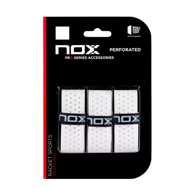 Overgrip Nox Perforated White 3pz Overgrip Nox Perforated White 3pz