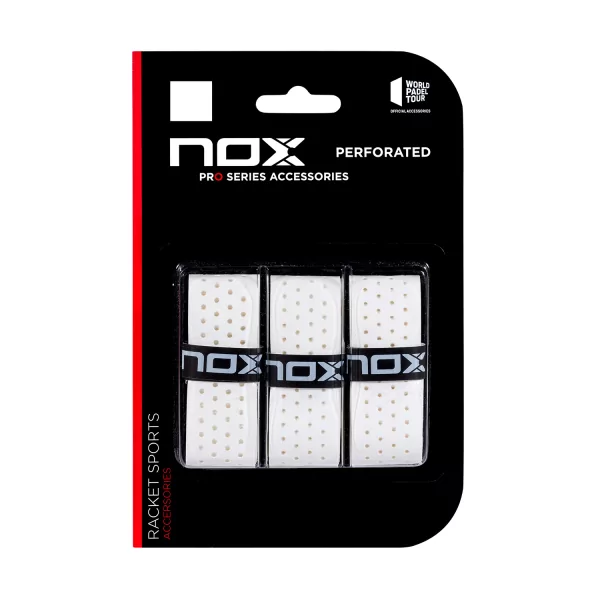 Overgrip Nox Perforated White 3pz Overgrip Nox Perforated White 3pz