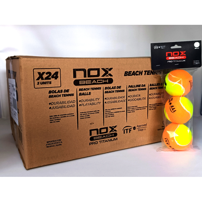 Scatola Nox Palline Beach 3x24|Palline Beach Tennis| Scatola Nox Palline Beach 3x24|Palline Beach Tennis|