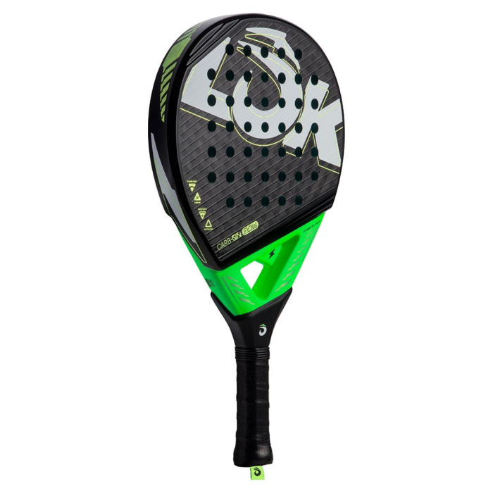LOK CARB-ON FLOW BLACK/GREEN|Racchette padel LOK|Lok Sports