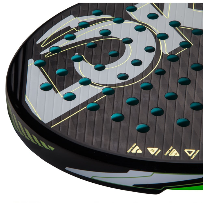 LOK CARB-ON FLOW BLACK/GREEN|Racchette padel LOK|Lok Sports
