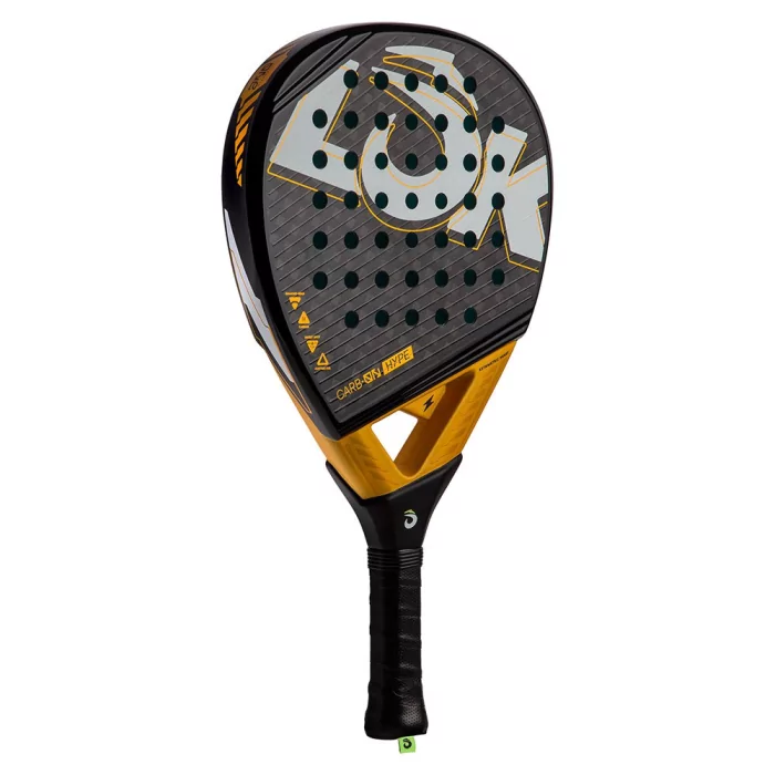 LOK CARB-ON HYPE BLACK/YELLOW|Racchette padel LOK|Lok Sports LOK CARB-ON HYPE BLACK/YELLOW|Racchette padel LOK|Lok Sports