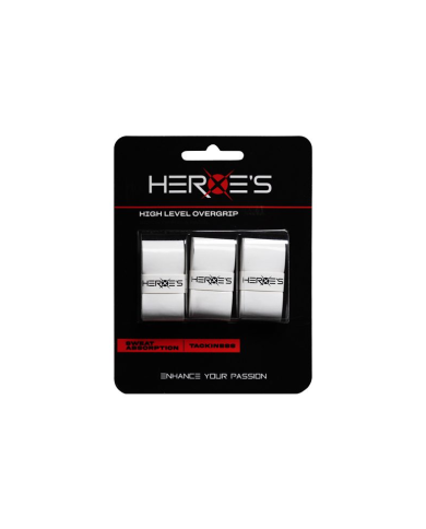 Heroe's Overgrip White 3pz