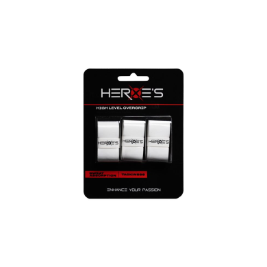 Heroe's Overgrip White 3pz