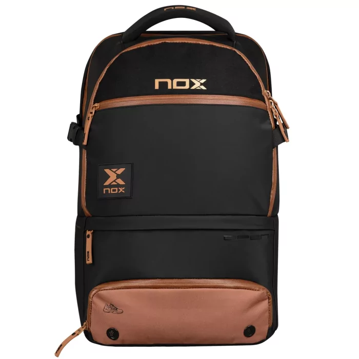 Mochila negra y marrón Nox Luxury Open Series Mochila negra y marrón Nox Luxury Open Series