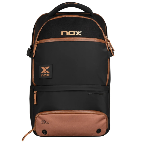 Mochila negra y marrón Nox Luxury Open Series Mochila negra y marrón Nox Luxury Open Series