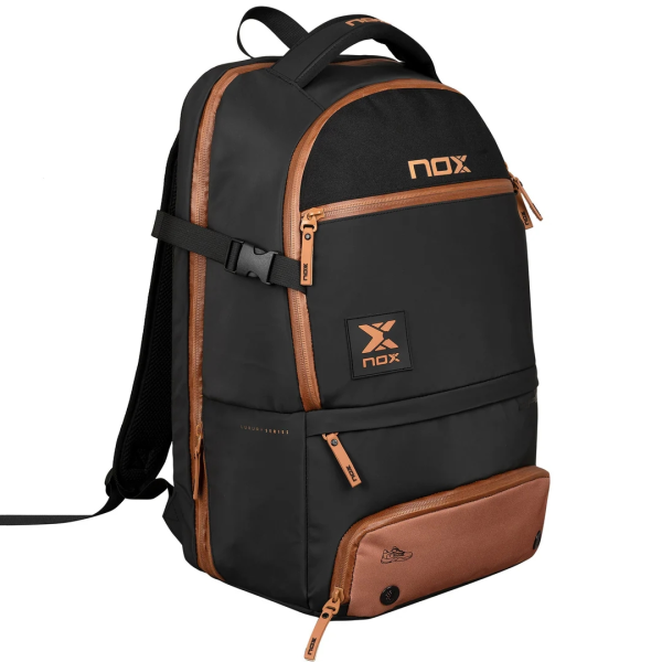 Mochila negra y marrón Nox Luxury Open Series Mochila negra y marrón Nox Luxury Open Series