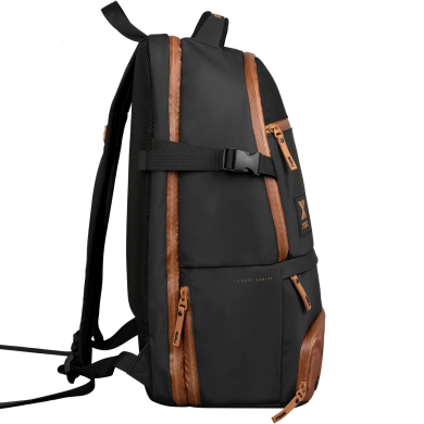 Mochila Nox Luxury Open Series Preta/Marrom Mochila Nox Luxury Open Series Preta/Marrom