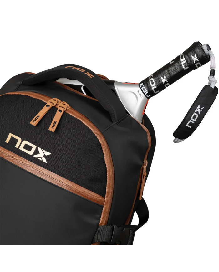 Mochila Nox Luxury Open Series Preta/Marrom