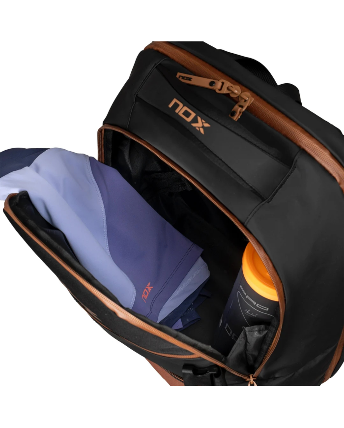 Sac à dos Nox Luxury Open Series noir/marron
