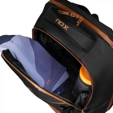 Mochila negra y marrón Nox Luxury Open Series Mochila negra y marrón Nox Luxury Open Series