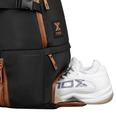 Mochila Nox Luxury Open Series Preta/Marrom Mochila Nox Luxury Open Series Preta/Marrom