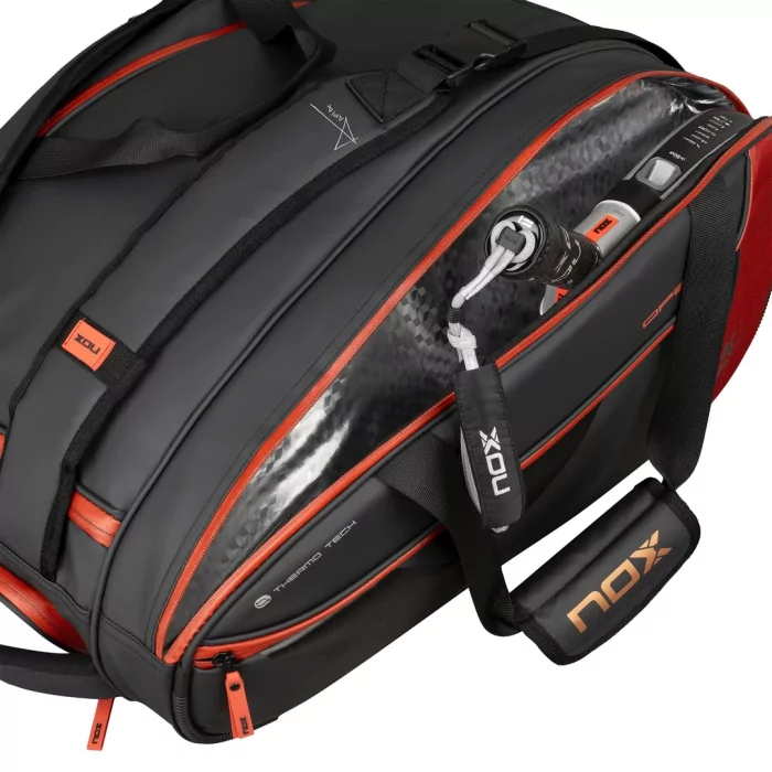 Nox Luxury Open Series Black/Red PadelBag|Borse e Zaini Padel|Nox