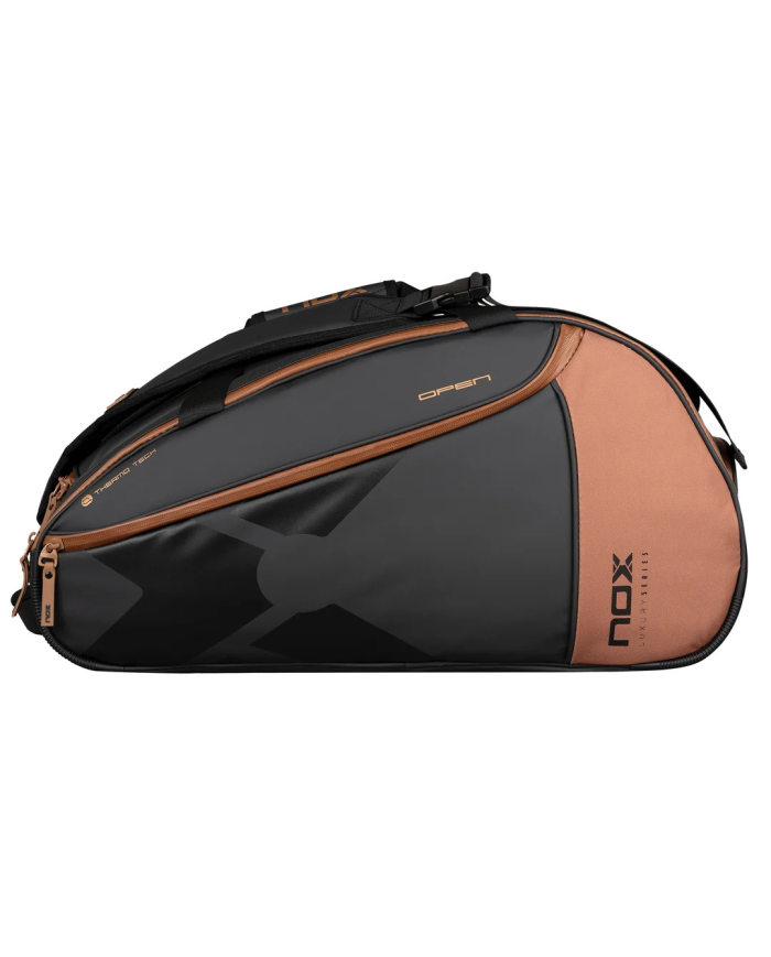 Nox Luxury Open Series Preto/Marrom PadelBag