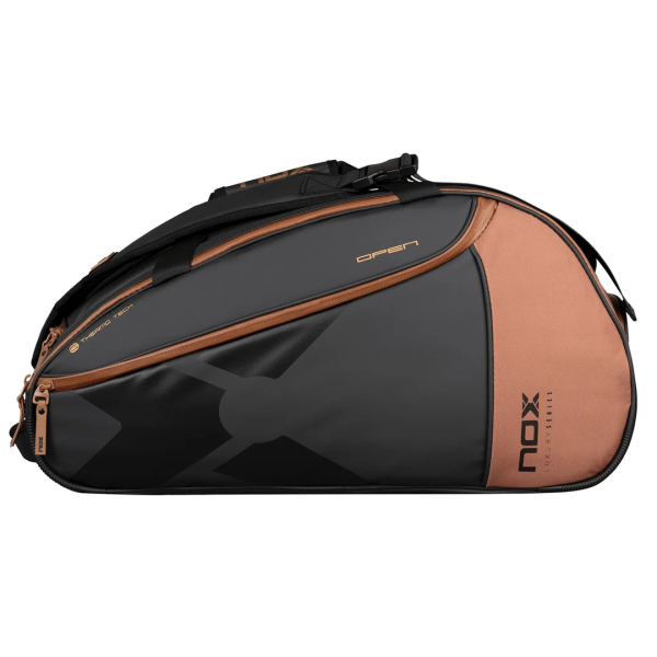 Nox Luxury Open Series Preto/Marrom PadelBag Nox Luxury Open Series Preto/Marrom PadelBag