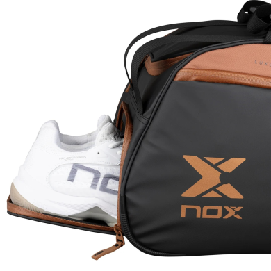 Nox Luxury Open Series Schwarz/Braun PadelBag Nox Luxury Open Series Schwarz/Braun PadelBag