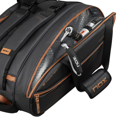 Nox Luxury Open Series Preto/Marrom PadelBag Nox Luxury Open Series Preto/Marrom PadelBag