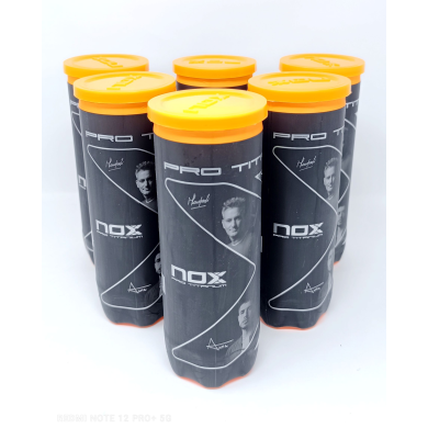 NOX 6 Tubi Palline Pro Titânio Padel NOX 6 Tubi Palline Pro Titânio Padel