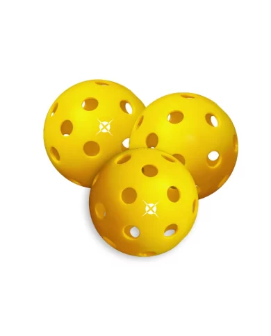 Bolas de Pickleball Heroe's x3 26 Agujeros Bolas de Pickleball Heroe's x3 26 Agujeros
