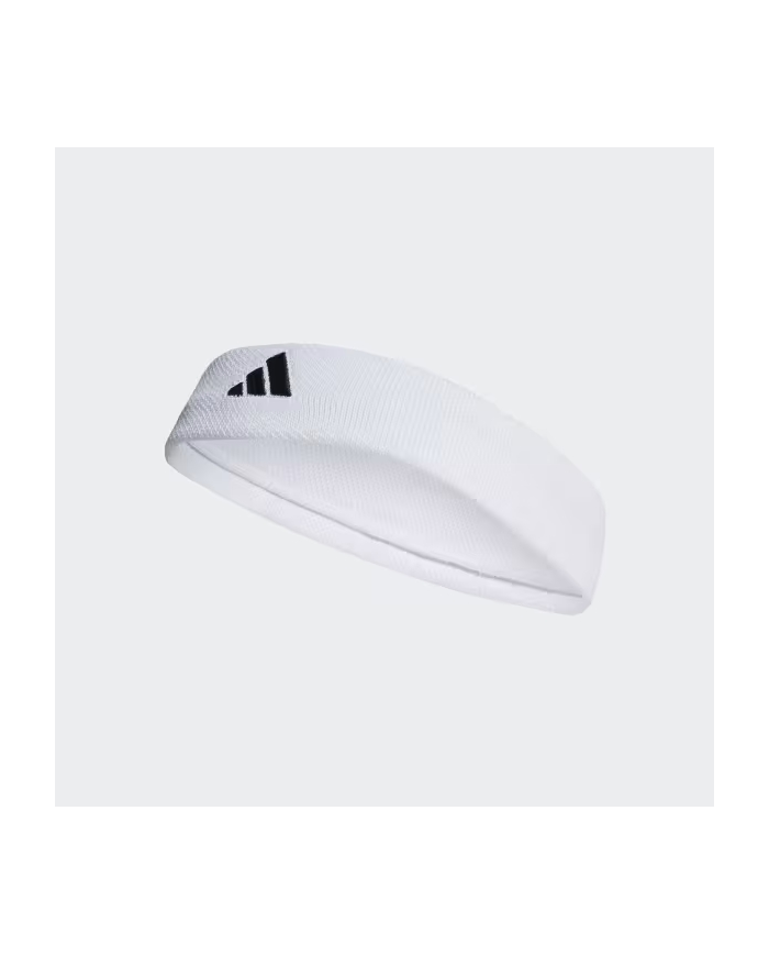 Faixa de cabeça de tênis branca Adidas