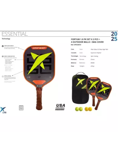 Drop Shot Pickleball Fortum 1.0 SET Drop Shot Pickleball Fortum 1.0 SET