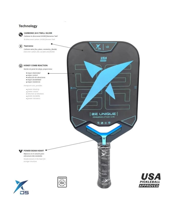 Drop Shot Pickleball Conqueror Attack 1.0 PK