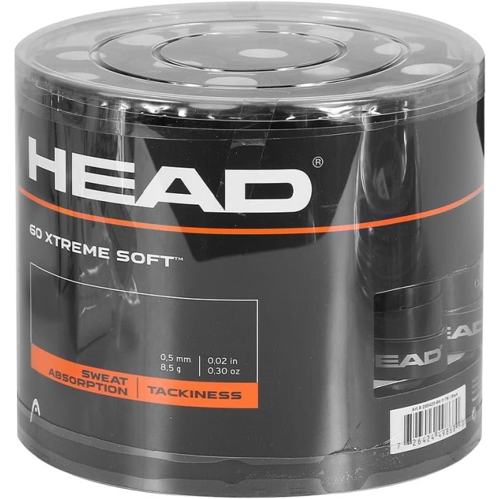 Head Overgrip Xtremesoft Black x60 Head Overgrip Xtremesoft Black x60