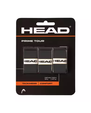 Head Prime Tour Overgrip x3 Black