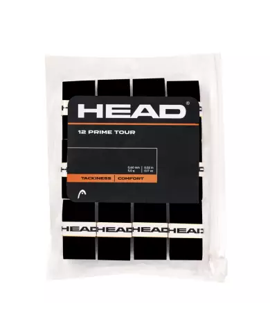 Head Prime Tour Overgrip x12 Black Head Prime Tour Overgrip x12 Black