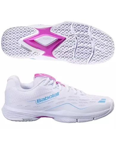 Scarpe Babolat Sensa Rise Woman White Pink Scarpe Babolat Sensa Rise Woman White Pink