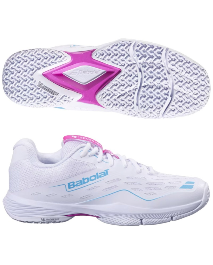 Scarpe Babolat Sensa Rise Woman White Pink