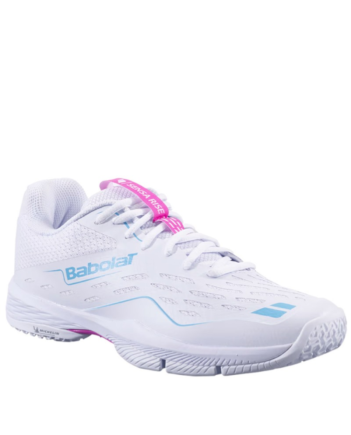 Scarpe Babolat Sensa Rise Woman White Pink