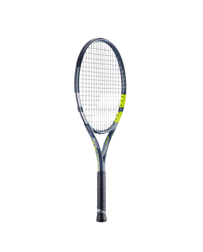 Pallina da tennis rotonda? No: racchetta da tennis junior Babolat Aero Junior 26 2026 completa nera e blu con impugnatura nera e