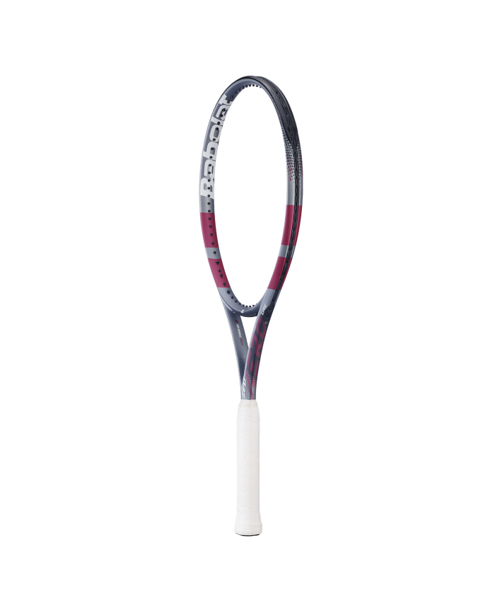 Babolat Evo Aero Lite Pink 2026 racquetta da tennis color porpora, grafica pink e grigia, impugnatura bianca.