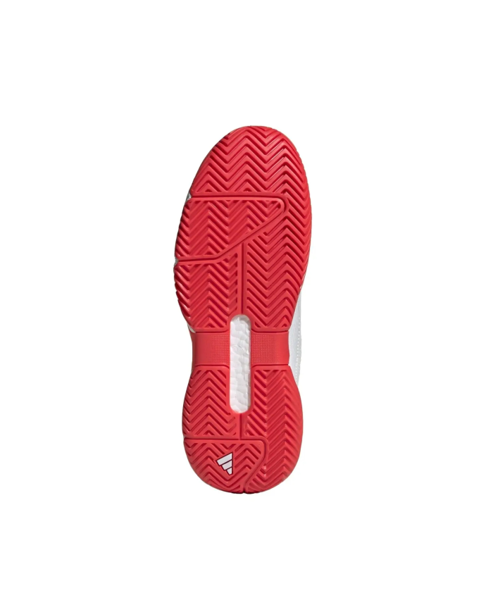 Suola rossa di scarpa da tennis Adidas Scarpe Solematch Ccontrol 2M IH3088 vista dall’interno della suola.