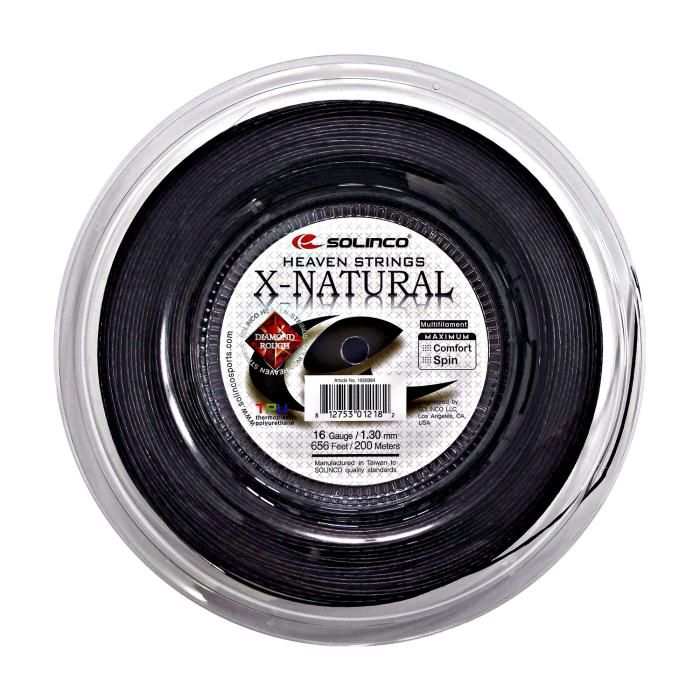 Solinco X-Natural 200 M Black|Multifilamento|Solinco