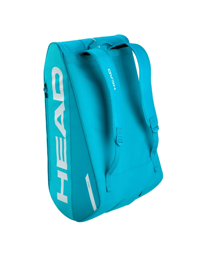 Zaino gigante da tennis Head Bag Tour XL Blu, con spallacci ampissimi e logo bianco lungo il lato.