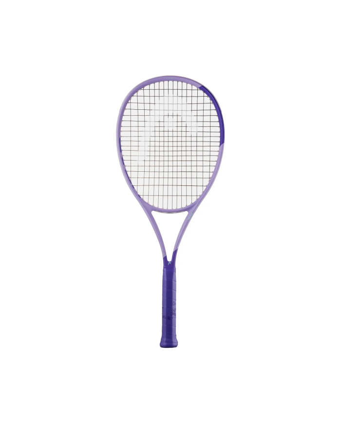 Racchetta da tennis completa di telaio viola e impugnatura, vista frontale, modello Head Boom Jr. Alternate 2026