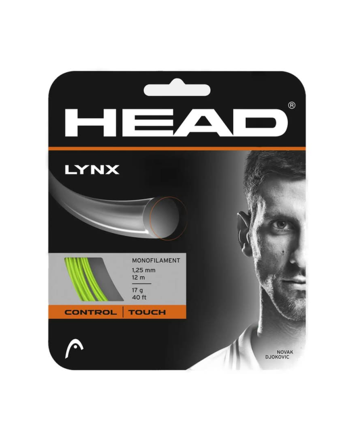 Set-head Lynx monofilamento verde da 12 m, confezione HEAD Lynx Green Set 12M, con grafica nera e logo HEAD.